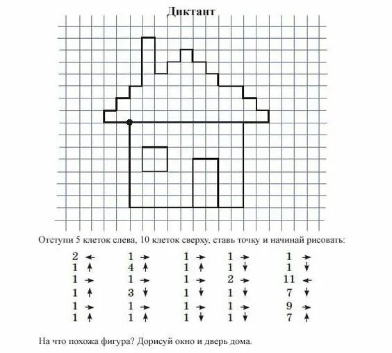 Схемы графического диктанта для дошкольников. Графический диктант домик для детей 6лет. Математический диктант для дошкольников домик. Геометрический диктант для дошкольников 6-7 лет. Устный счет диктант