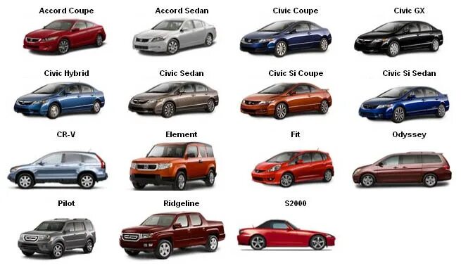 Общее название модели. Хонда типы кузова. Хонда линейка моделей. Модельный ряд авто. Машинки марки.