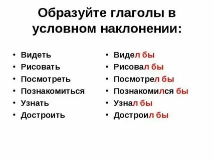 Какие глаголы образуют все формы времени