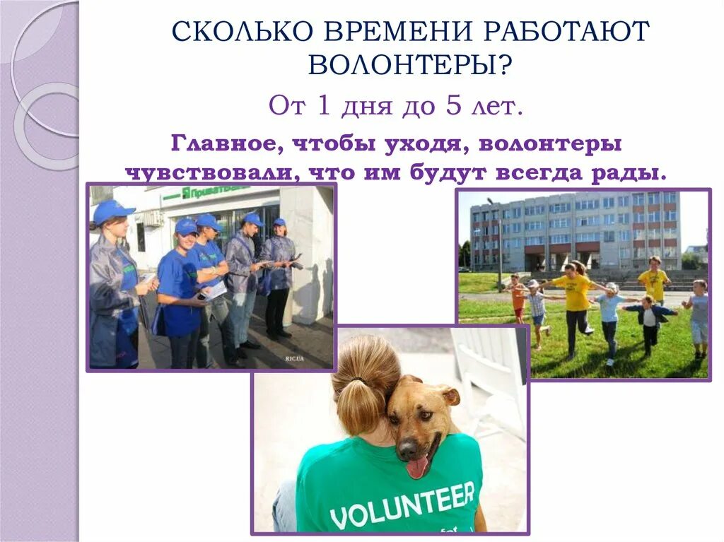 Сообщение на тему волонтеры