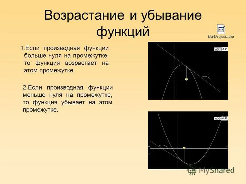 Производная функции больше 0 то функция. Производная функции больше 0. Производная функции = 0. Если на промежутке производная функции больше нуля.