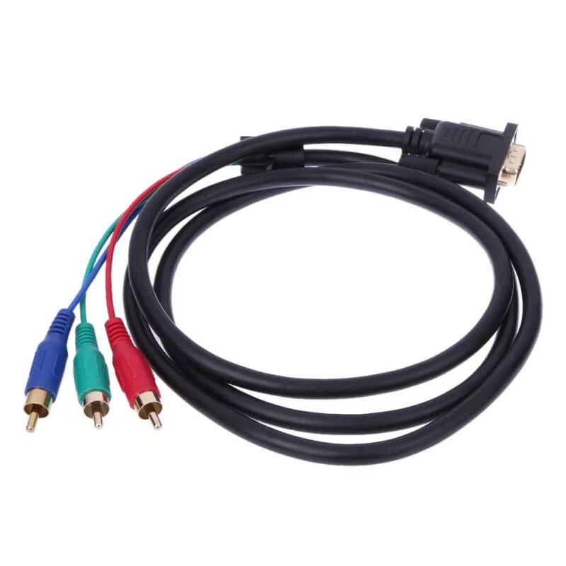 Переходник vga телевизор. HDMI/3 RCA кабель 1.5м черный. Кабель HDMI to 3rca 1.5 м. Кабель VGA 1.5M. Кабель VGA на 3 RCA.