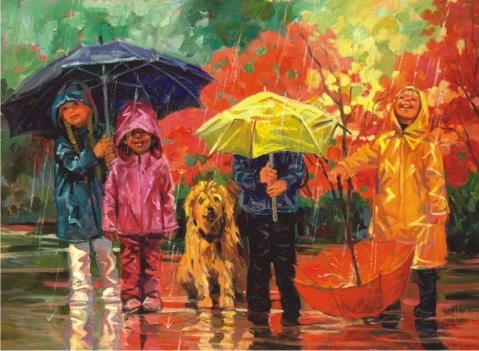 Рисование для дошкольников осень. Листопад для дошкольников. Дети дождя. Пальчиковая гимнастика дождик дождик. Картинка дождя для детей осенью.