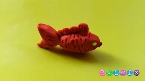 Лепка рыбок из пластилина
