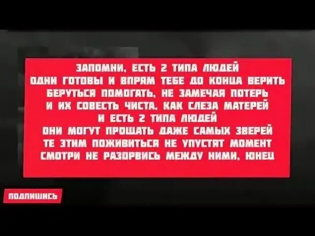 Текст 2 типа людей корж