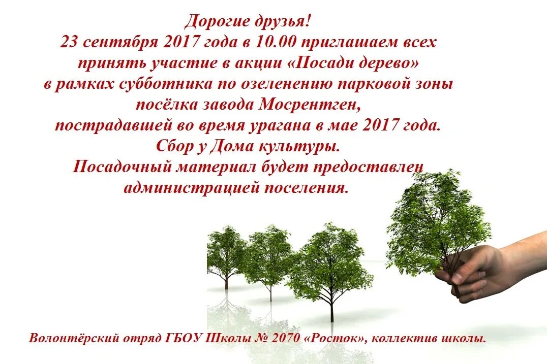 Объявление о посадке деревьев. Приглашение на посадку деревьев. Акция посади дерево. Экологическая акция по посадке деревьев. Не посаженные деревья как пишется