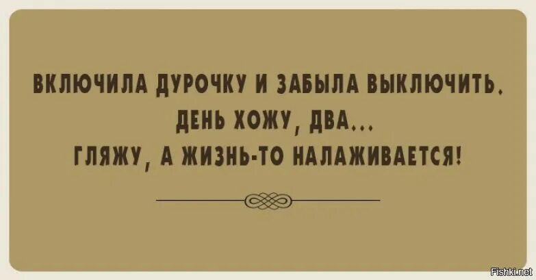 Включить дурочку. Включила дурочку жизнь налаживается. Анекдот про жизнь налаживается. Включила дурочку картинка.