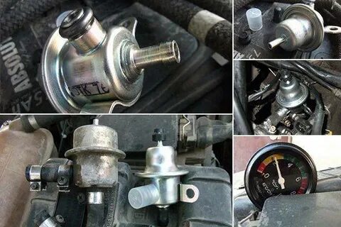 Где установлен регулятор давления топлива