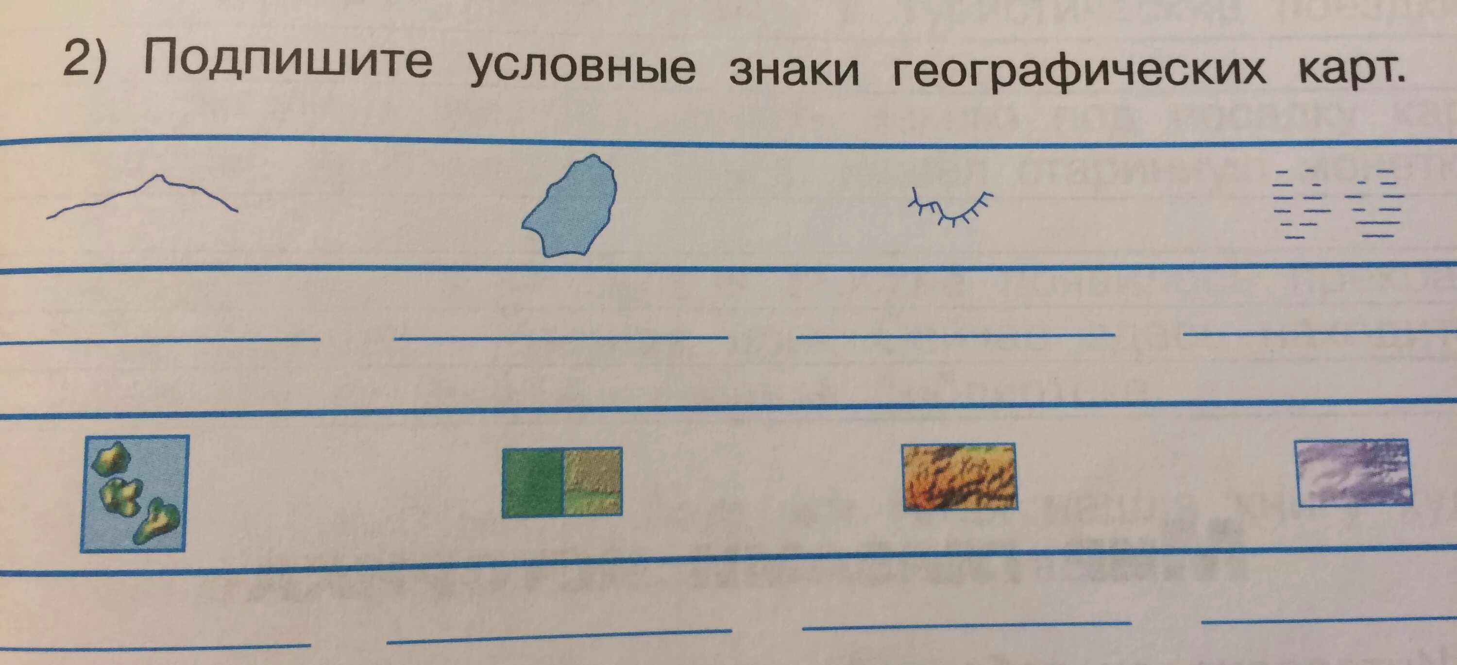 Условными линиями разного цвета покажите