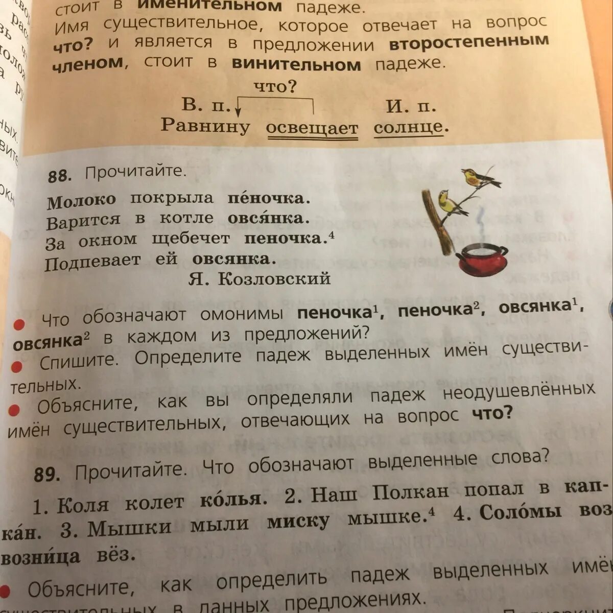 Предложение со словом озеро в именительном. Молоко покрыла пеночка падежи. Пеночка падеж. Молоко покрыла пеночка определить падеж существительных. Разбор предложения пеночка.