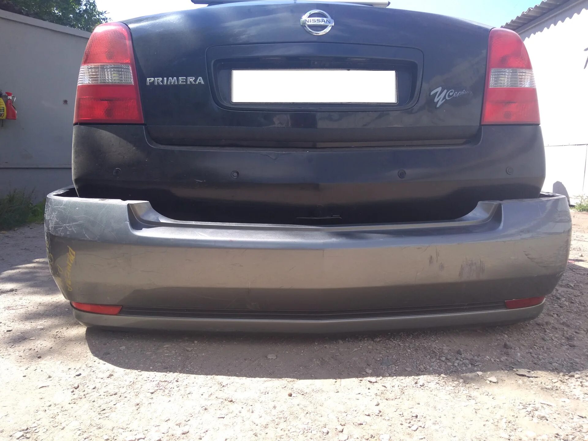 Nissan primera p12 Rear Bumper. Nissan primera p12 без заднего бампера. Задний бампер Nissan primera p 12 седан.