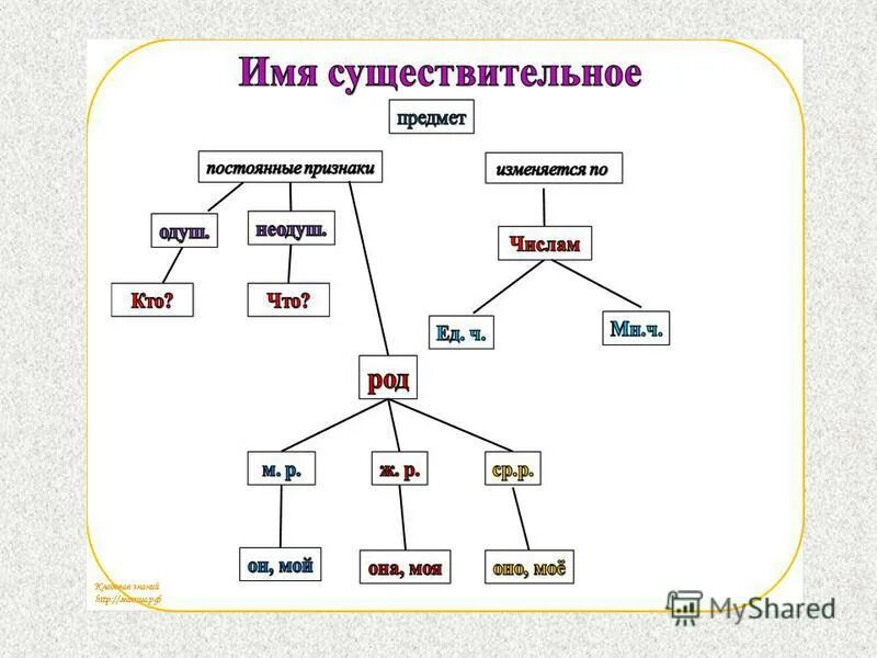 Обобщение по теме существительное 3 класс. Схема существительного. Имя существительное схема. Схемы по русскому языку. Схема имен существительных.