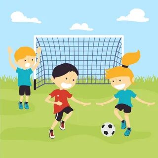 Описание картины дети играют в футбол