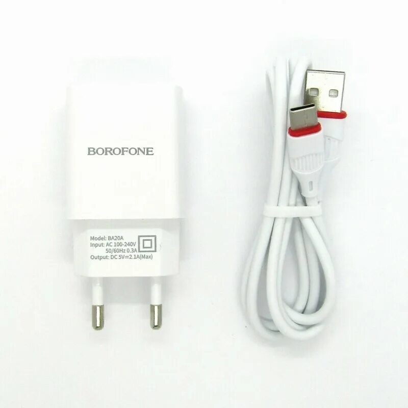 СЗУ Borofone ba20a. СЗУ Borofone ba20a, 1usb, 2.1a, белый. Блок питания Borofone ba20a. СЗУ Borofone ba20a 1usb 2.1a White.