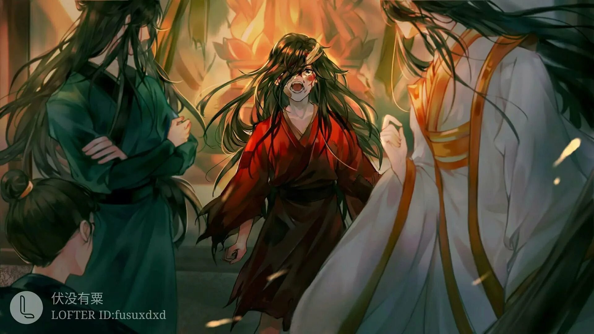 Фф ци жун и лан цанцю. Благословение небожителей  tian guan ci fu. ци жун и се лянь. ци жун и хуа чэн. повелитель ветров благословение небожителей дунхуа.