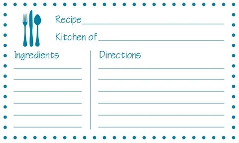Recipe