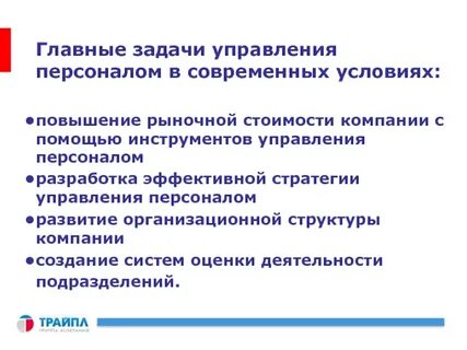 Развитие организации и задачи руководителя