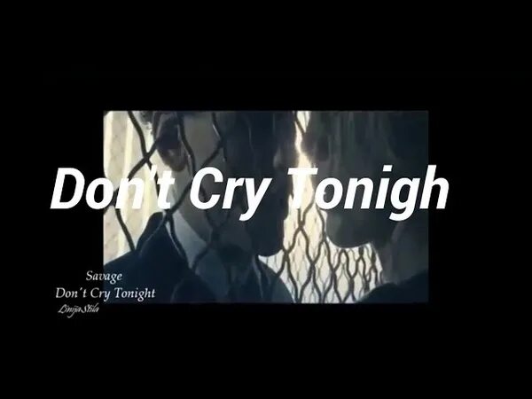 Savage don't Cry. Don't Let me go don't Cry Tonight. Саваж донт край ту Найт. Don't Cry песня.