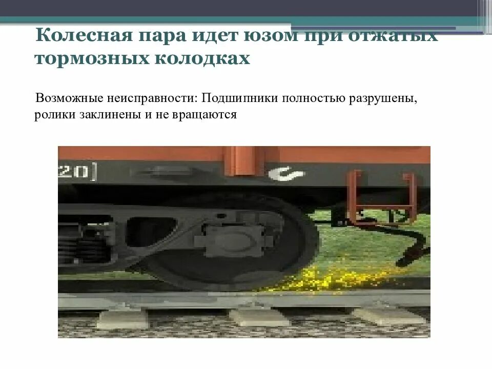 Заклинило колесную пару