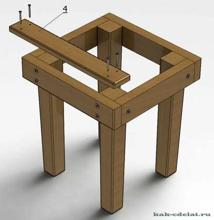 Табуретка деревянная. Простая табуретка. Детали табуретки. Табуретка из досок. Сделать своими руками из дерева простые