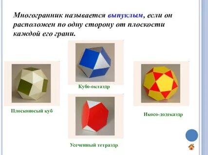 Какой многогранник выпуклый