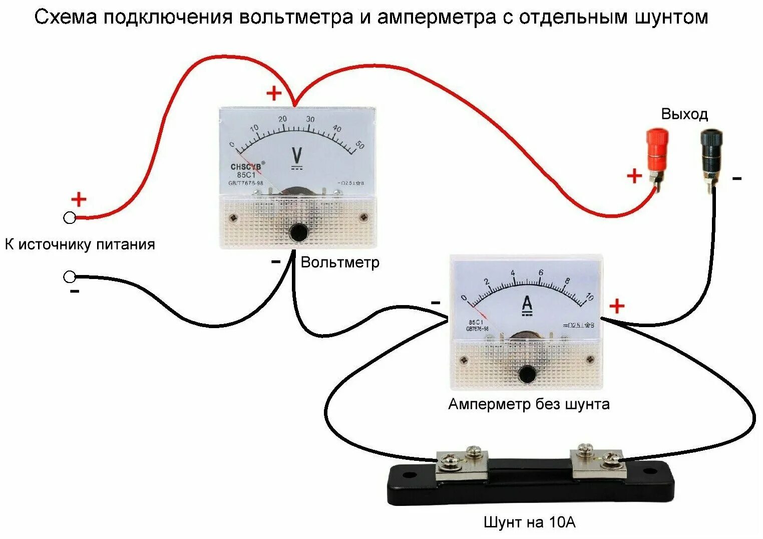 Амперметр через шунт