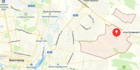 Село ближнее на карте