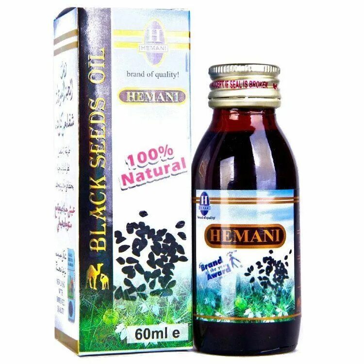 Hemani масло черного. Масло чёрного тмина (Black Seeds Oil) "Хемани", 125 мл.. Масло черного тмина Hemani - 125 мл. Масло черного тмина Хемани 60 мл. Hemani Black Seed Oil 60ml / масло черного тмина 60мл.