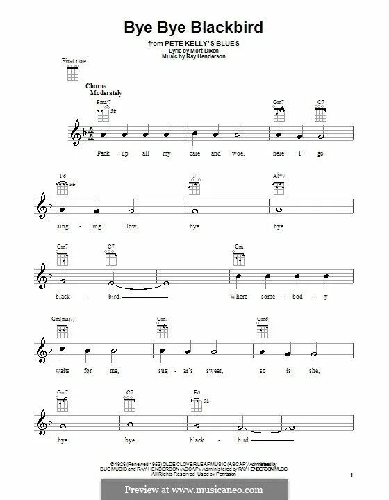 Bye bye bye n sync текст. If i was a blackbird ноты. bye bye blackbird ноты.