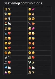 Emoji combos