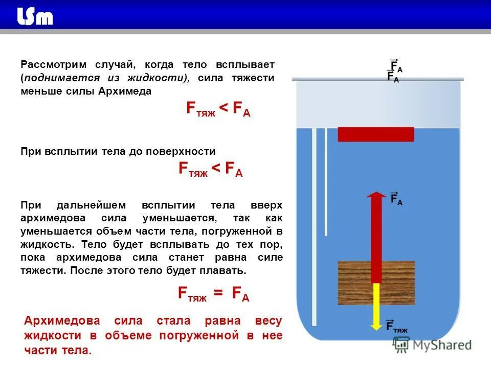 вес тела погруженного в жидкость. формула глубины погружения тела в воду. условия плавания тел. плавающее при полном погружении в воду. интересные факты о плавании.