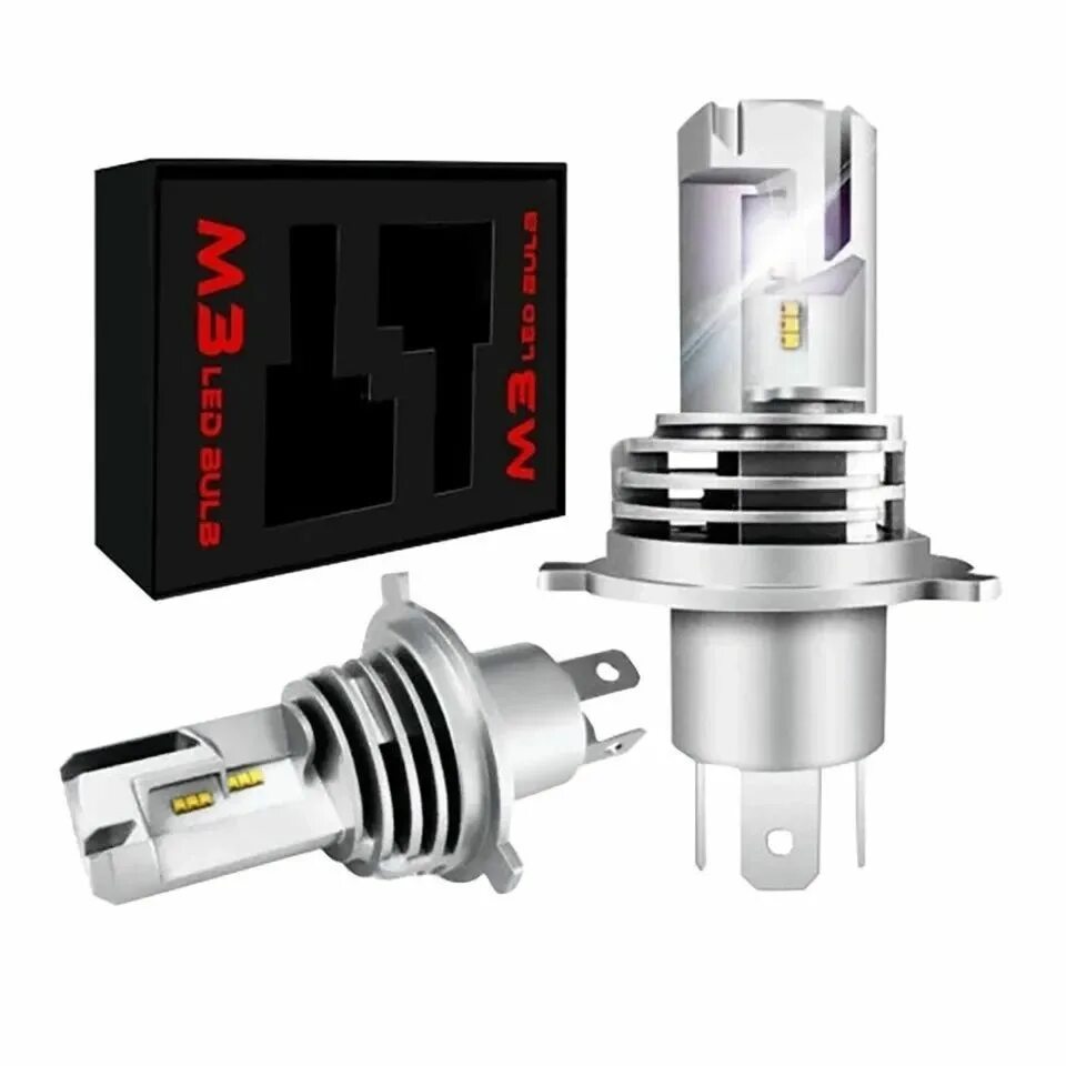 Лучшие авто лампы h4 в головные фары. Led лампы m3. mini led h4. светодиоды m3 hb4 12/24v zes chip (6000 lm). лампа светодиодная автомобильная 12в.