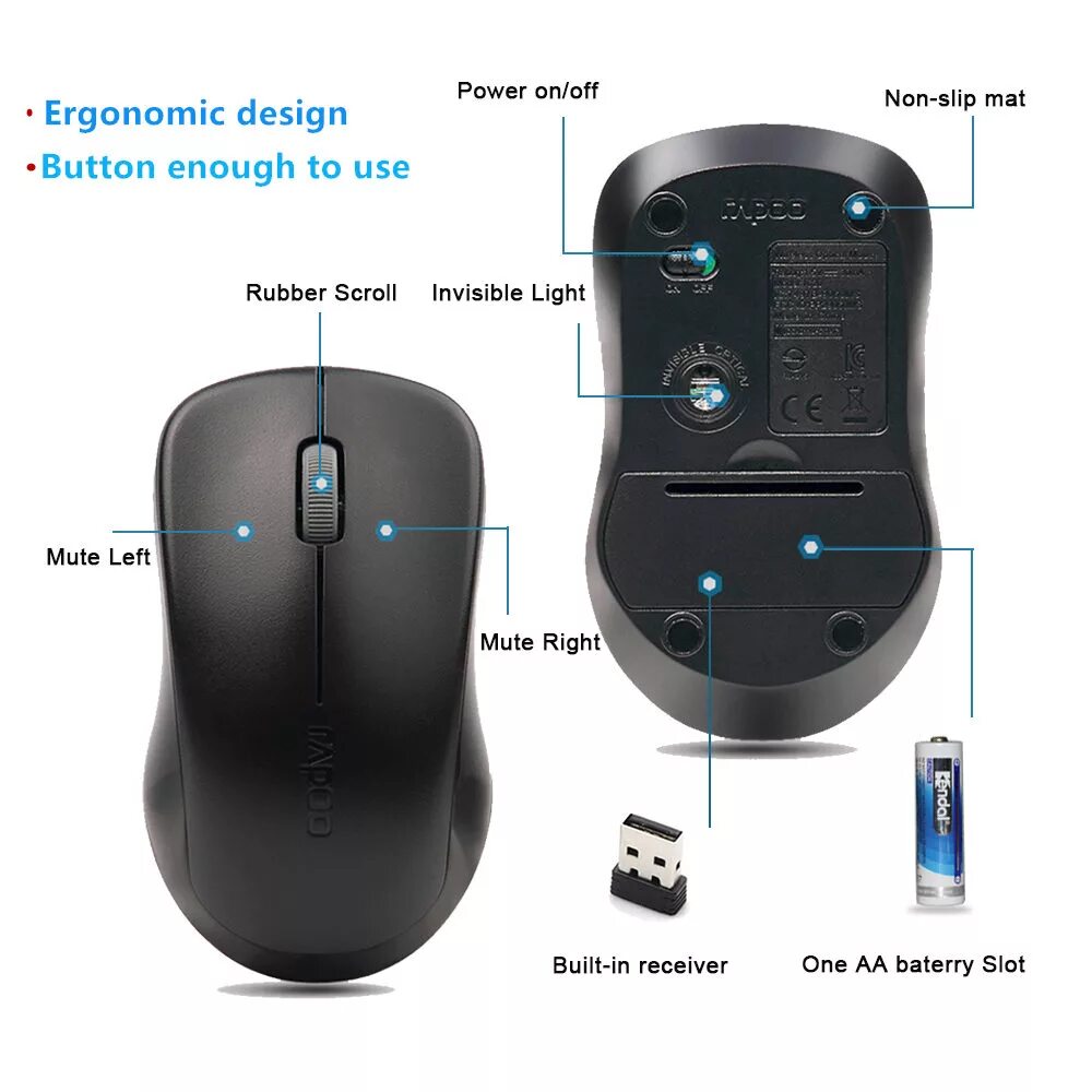 Мышь включает компьютер. Беспроводная мышка Rapoo 1680. Кнопки мыши Mouse 4. Logitech бесшумная мышь. Мышь Логитек беспроводная кнопка включения.