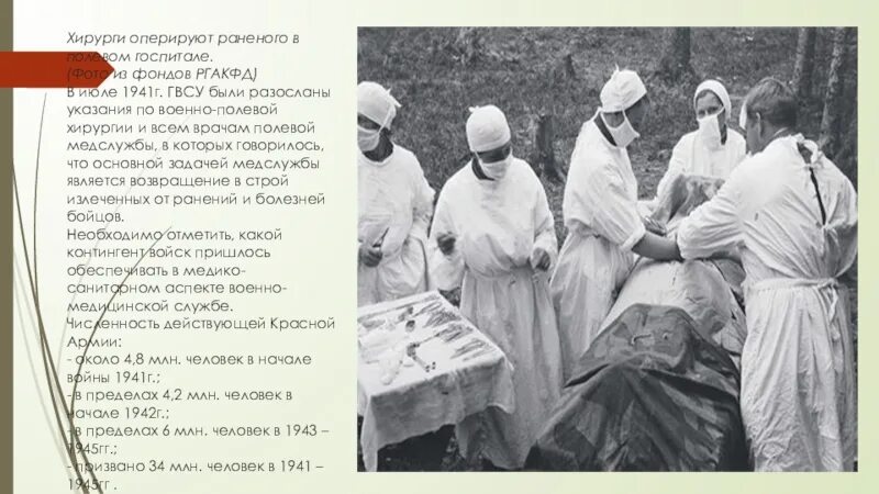 Военно полевой госпиталь в годы ВОВ. Раненые в госпитале 1941г.