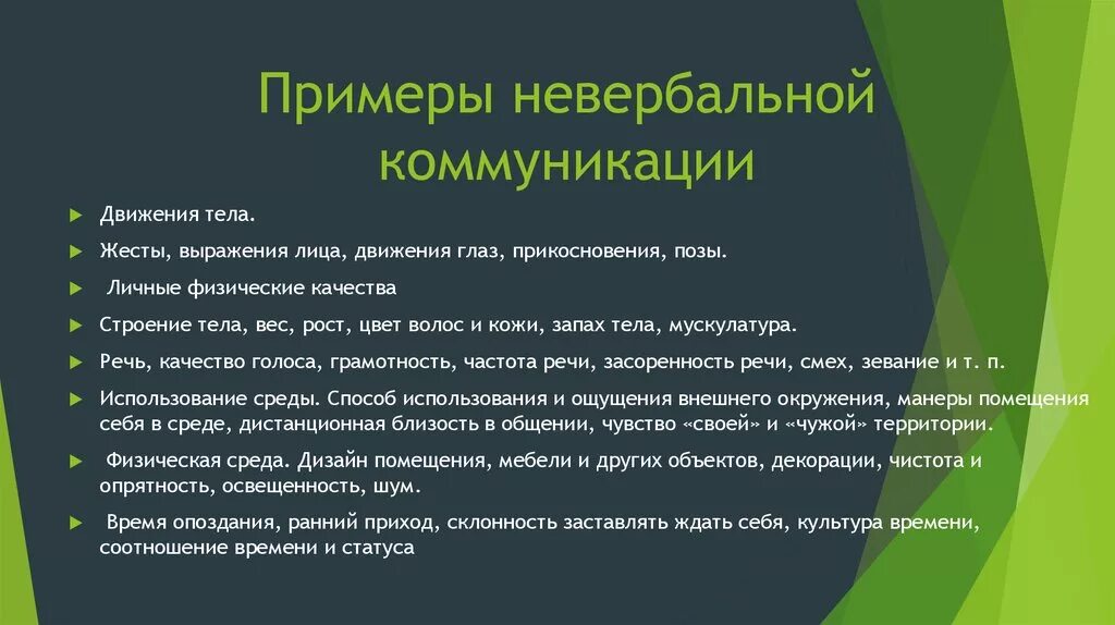 Невербальное общение ситуация