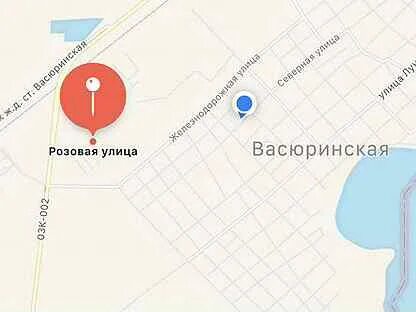 Васюринская на карте краснодарского