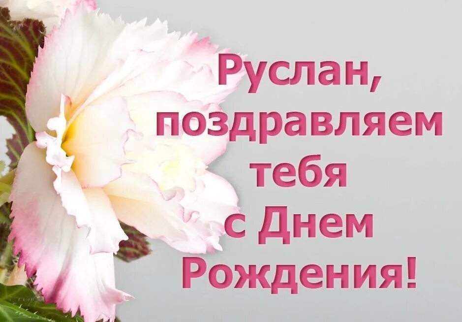 Поздравление с днем рождения мужчине руслану. С днем рождения румлае.