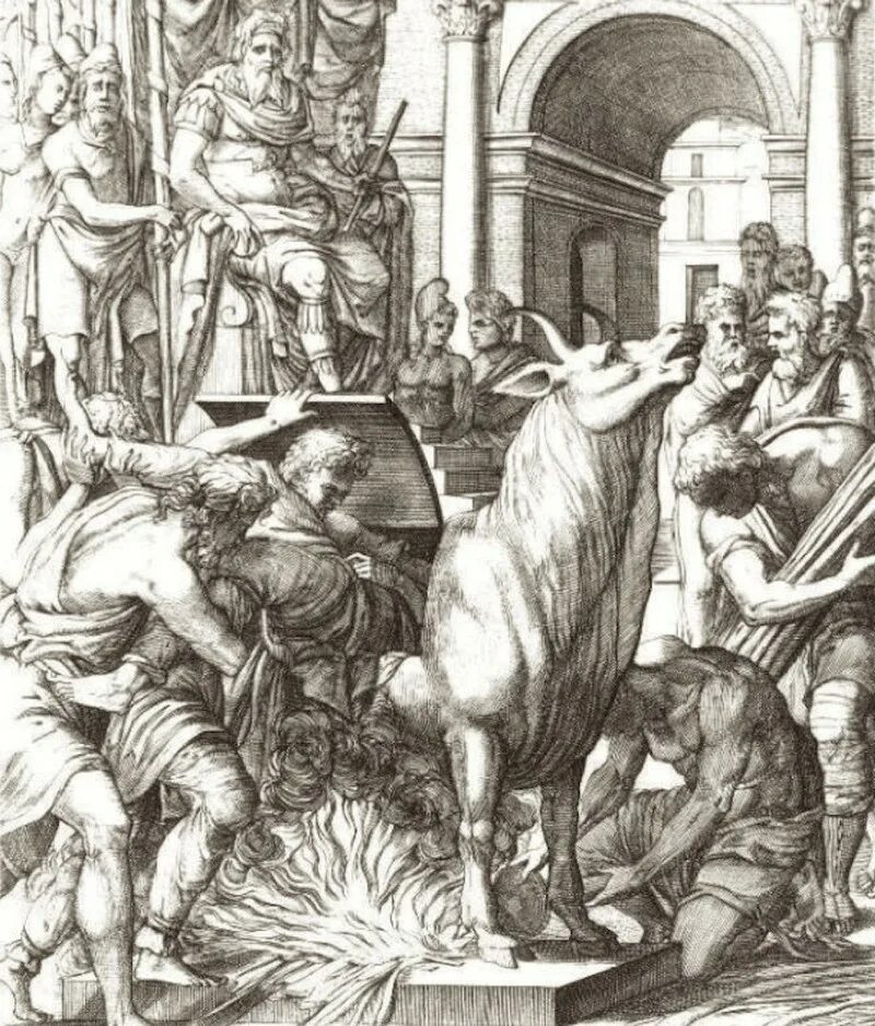 Наказание в древности. Сицилийский бык Фаларида.