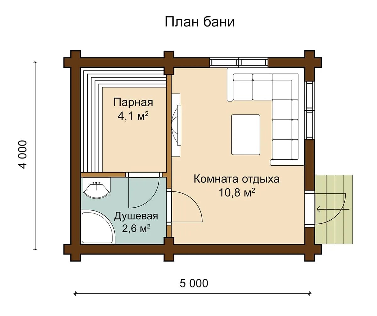 Проект жилой бани. Баня 6на8 планировка с туалетом и террасой. Проекты саун с комнатой. Баня планировка с комнатой отдыха и туалетом. Баня проект одноэтажной бани с комнатой.