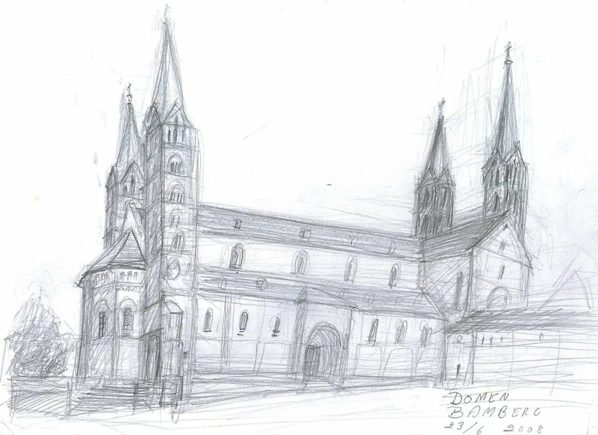 Архитектурные рисунки карандашом. Простые архитектурные рисунки. Архитектурные наброски простые. Собор крайс черч чертежи. Церковь курск скетч.