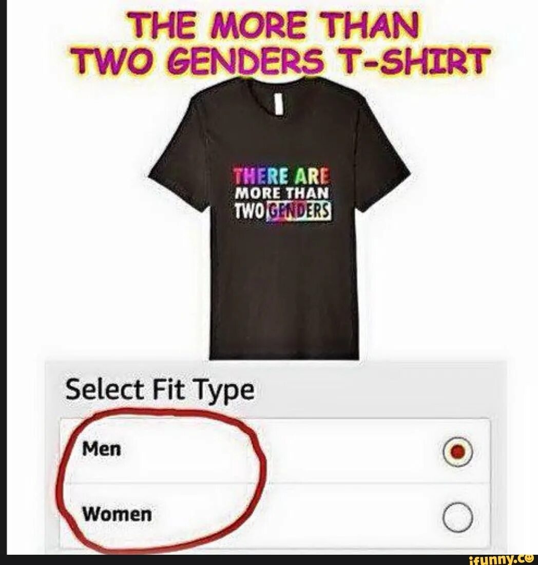 There are two Genders. Футболка only two Genders. There are more than 2 Genders Shirt. There are more than two Genders.