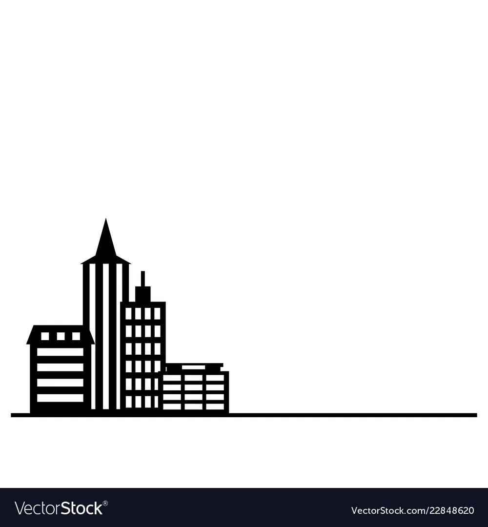 Сталинская высотка вектор. Здания символы городов. Здания символы города