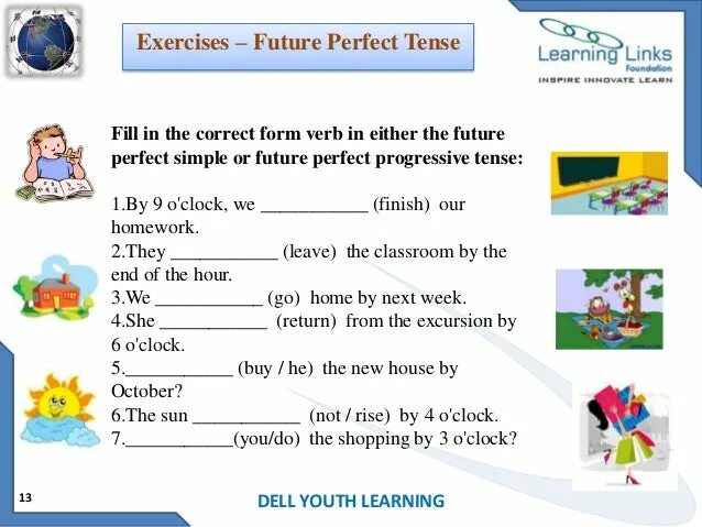 Future continuous задания. Future perfect упражнения. Future Continuous упражнения. Future simple Tense задания. Future Tenses упражнения.