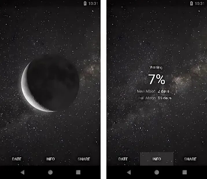Moon currents. Moon currents