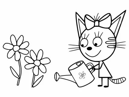 Картинки 3 кота раскраску (38 шт.) - #1253