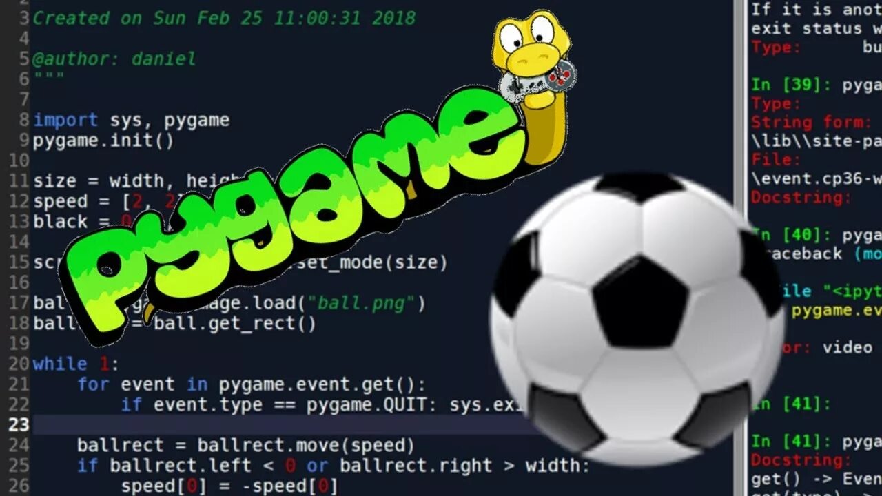 Import pygame pygame init. Игры на Pygame. Pygame Ball. Pygame Tutorial. Pygame примеры игр.