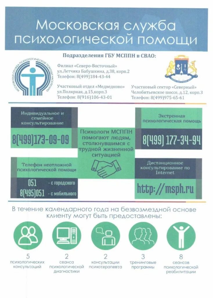 Сайт московской психологической службы