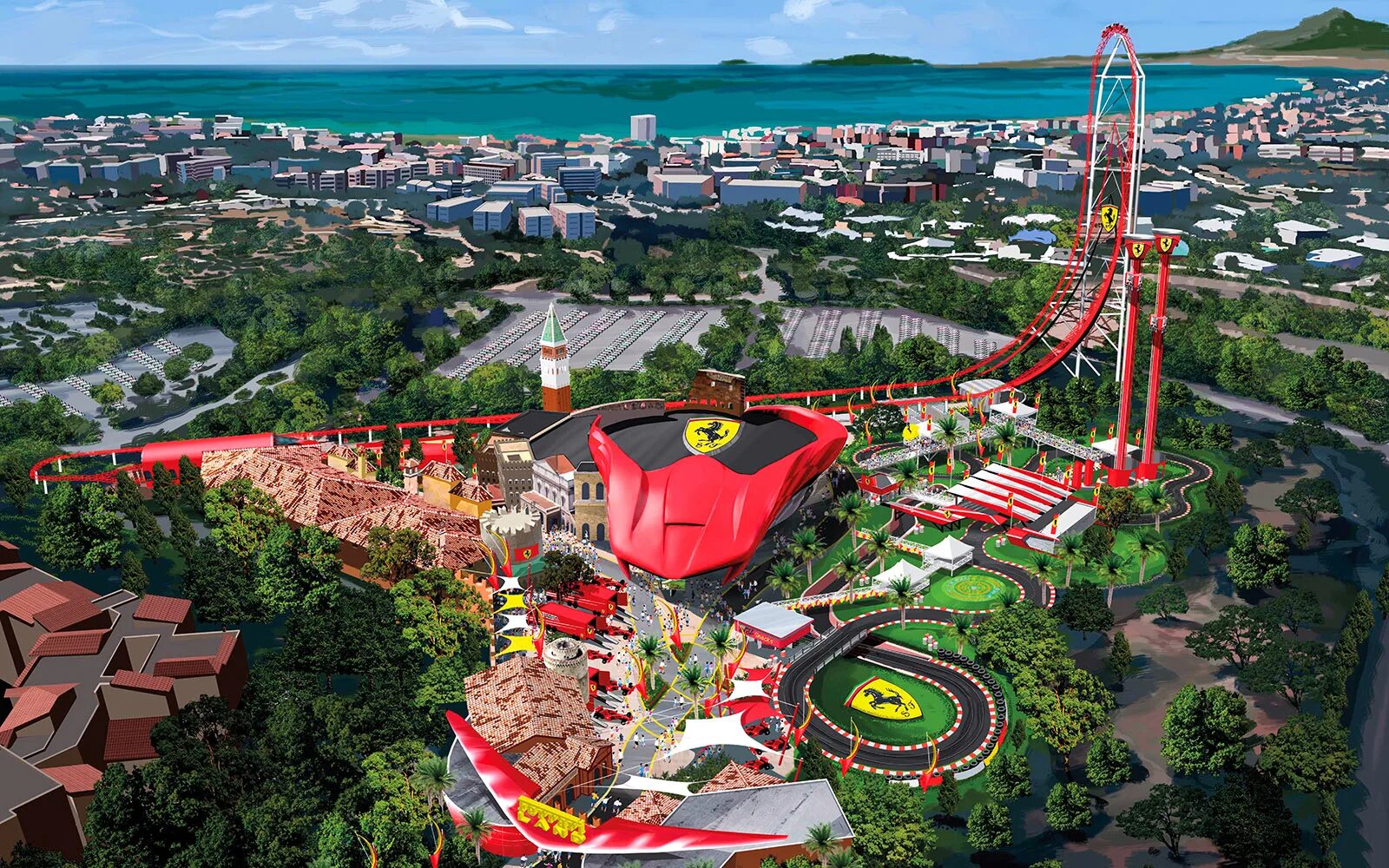 Порт Авентура Ferrari Land. Феррари парк Испания. Парк Авентура в Испании Феррари. Испания парк развлечений -Port aventura.