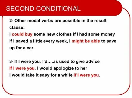 Second conditional sentences examples