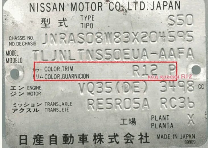 Подобрать номер краски. Вин код Ниссан Альмера 2002 год. Nissan Qashqai 2007 VIN на кузове. Nissan Murano z51 маркировочная табличка. Табличка с кодом краски Ниссан ноут 2007.
